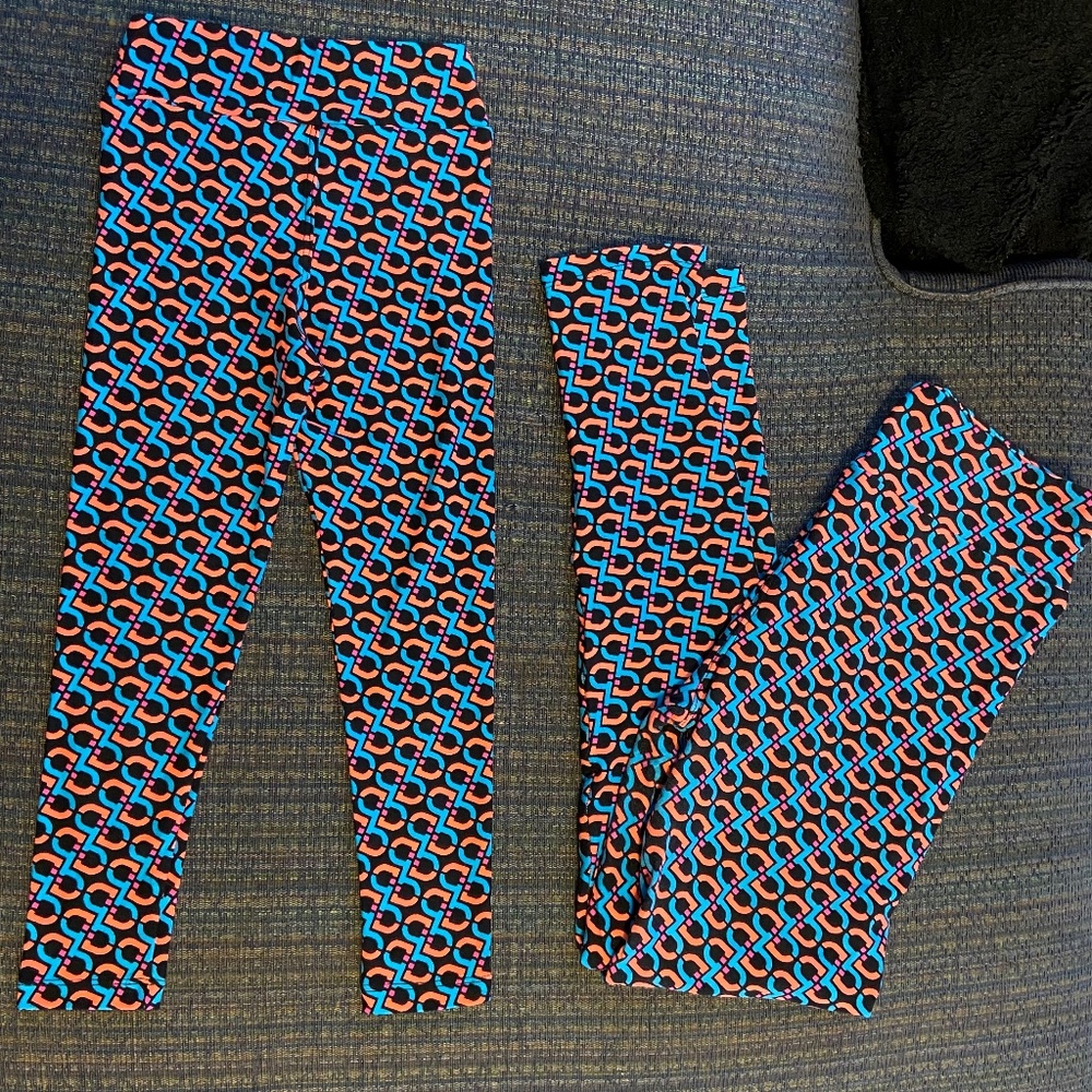 Lularoe LLR Mommy & Me Leggings Set